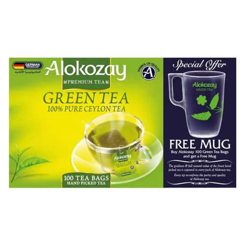 چای سبز الکوزی لیوان دار